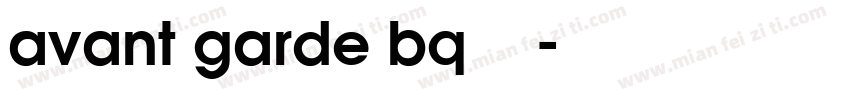 avant garde bq字体下载字体转换